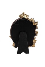 C&E Miscellaneous - Photo frame Butterflies and flowers oval bordeaux-gold