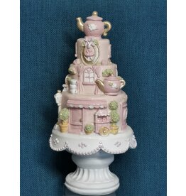 C&E Decoratief Beeldje Taart 23cm