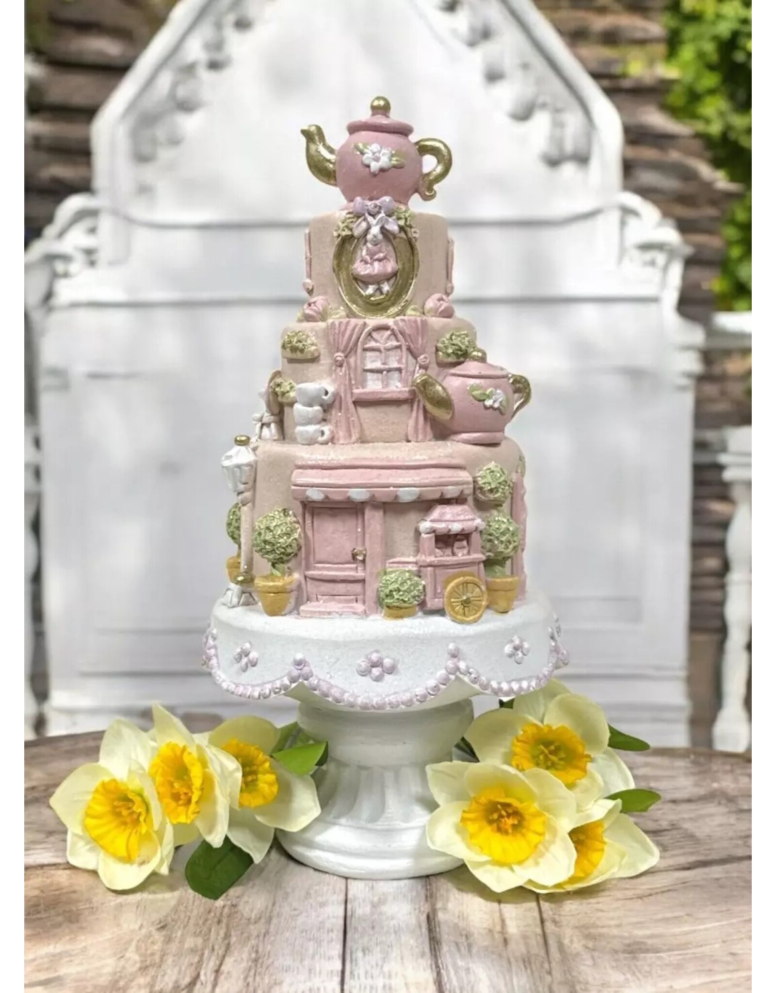 C&E Giftware Beelden Collectables - Decoratief Beeldje Taart 23cm