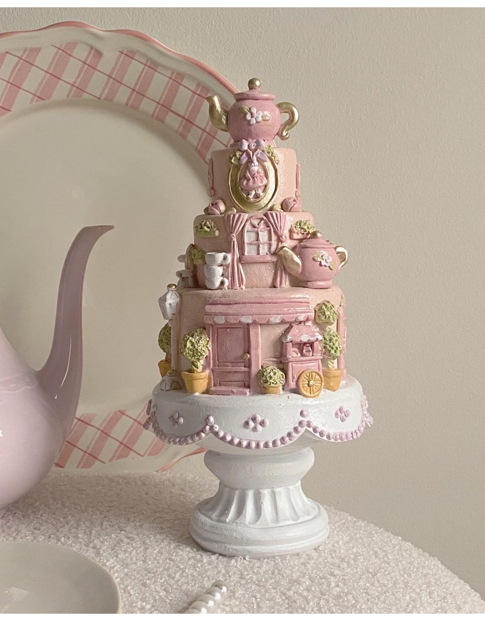 C&E Giftware Beelden Collectables - Decoratief Beeldje Taart 23cm