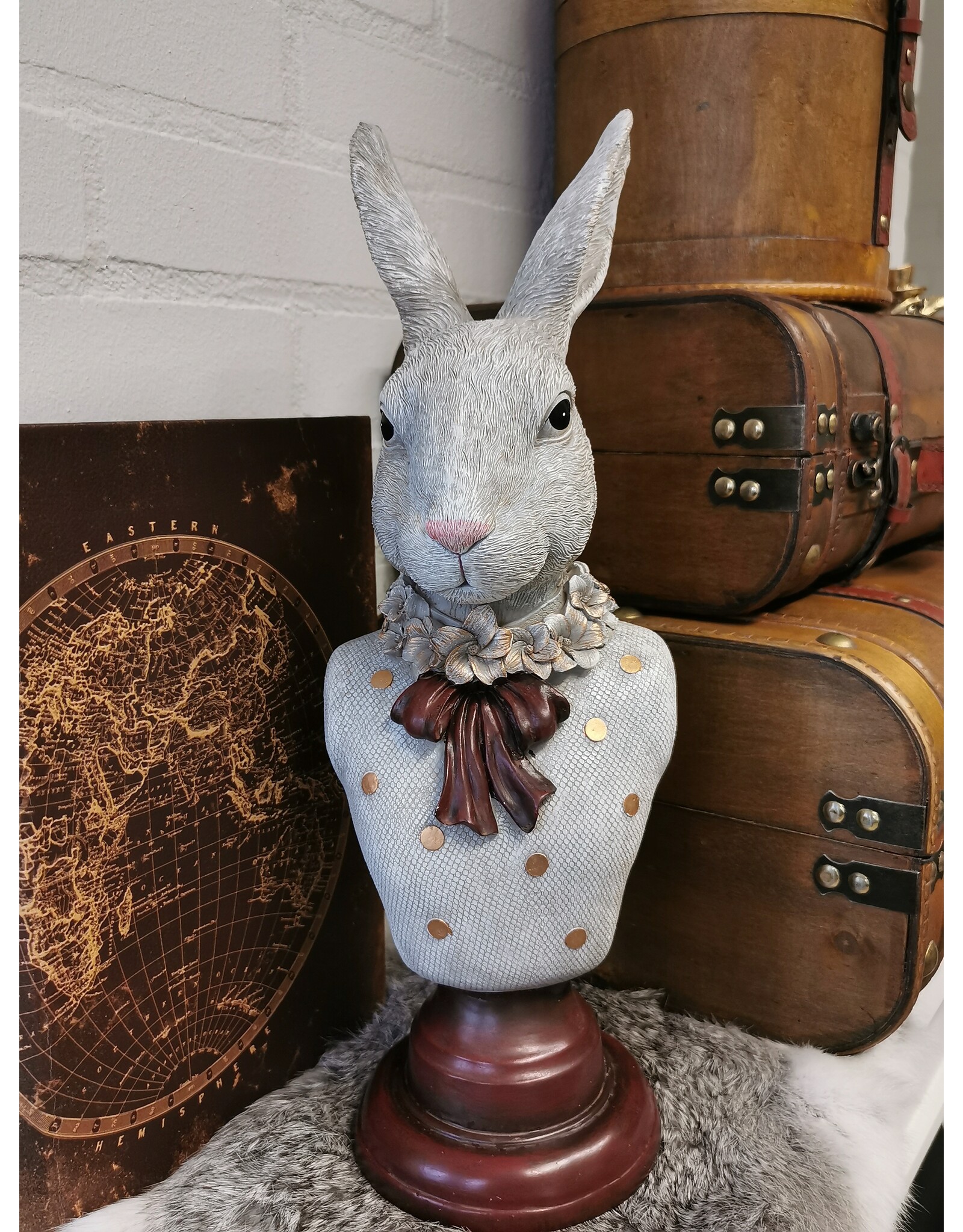 C&E Giftware Figurines Collectables - Decorative Statue Rabbit Lady Bust 39cm