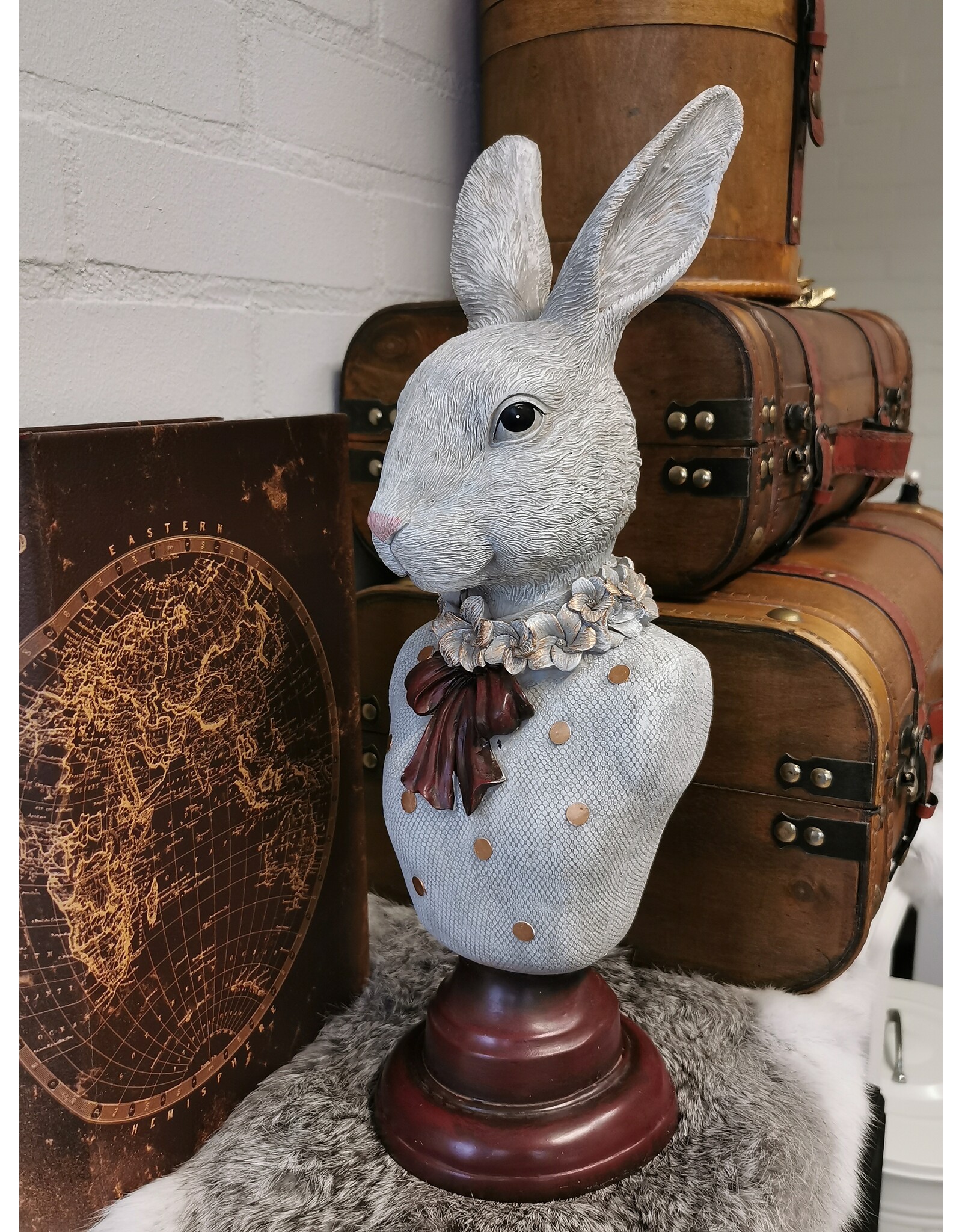 C&E Giftware Figurines Collectables - Decorative Statue Rabbit Lady Bust 39cm