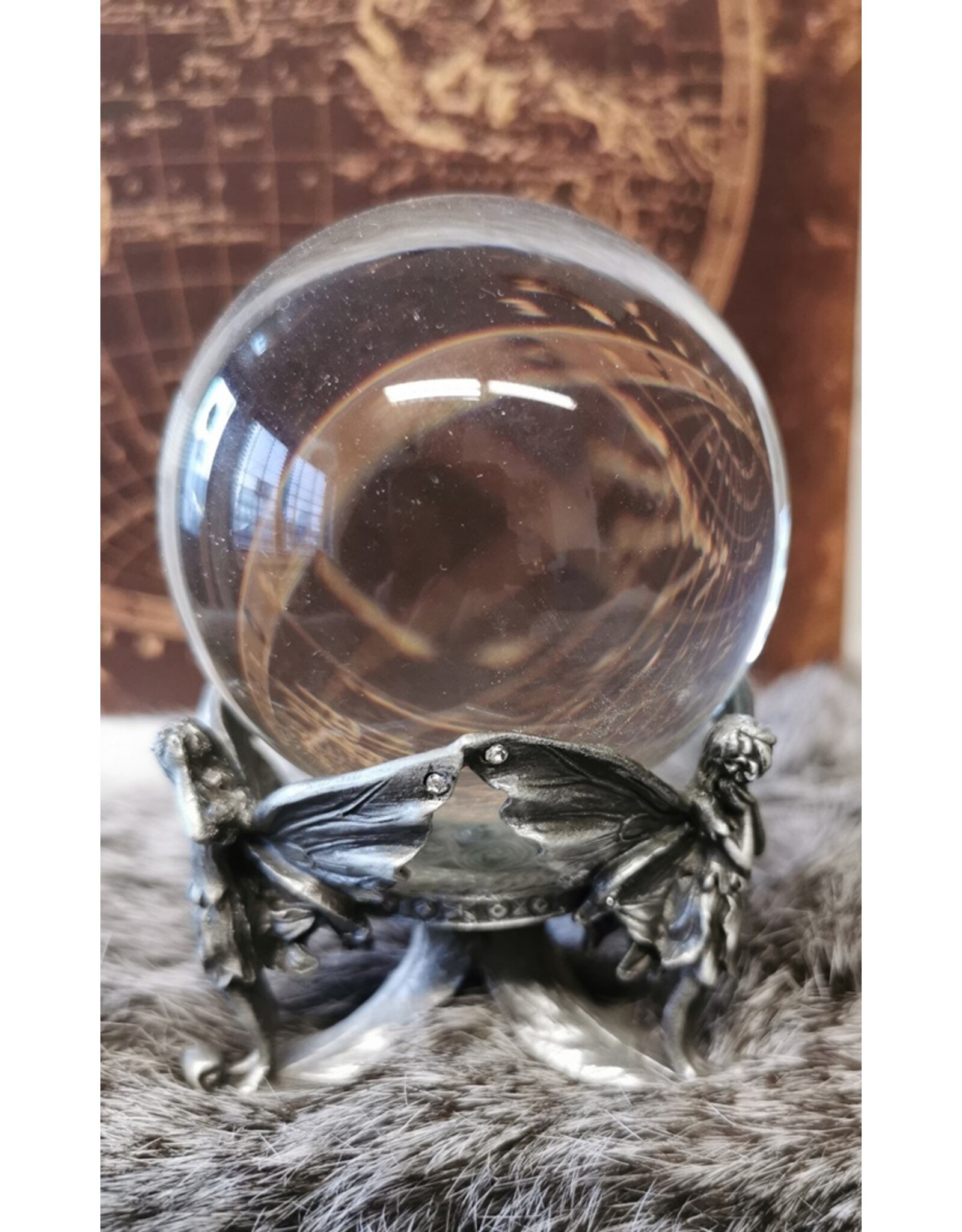 Veronese Design Miscellaneous - Fairy Driepoot Kristallen Bol met Standaard