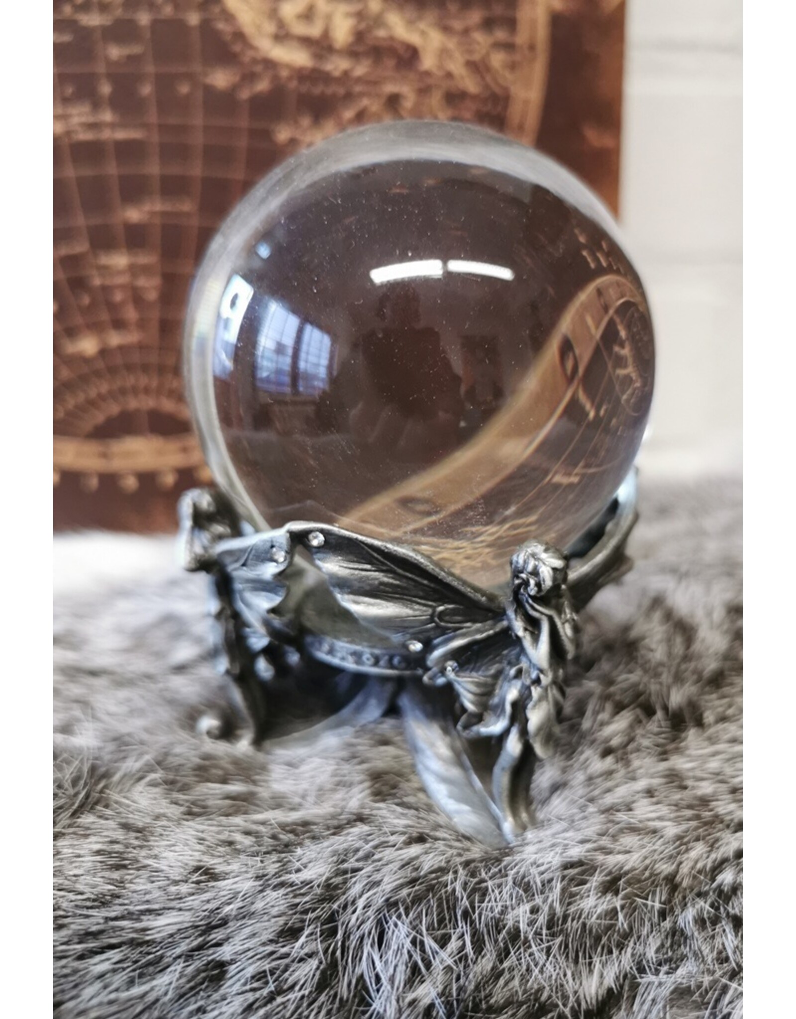 Veronese Design Miscellaneous - Fairy Tripod Crystal Ball with Stand