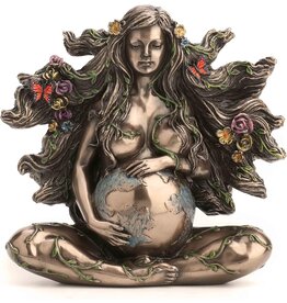 Veronese Design Sitting Pregnant Mother Gaia with Butterflies