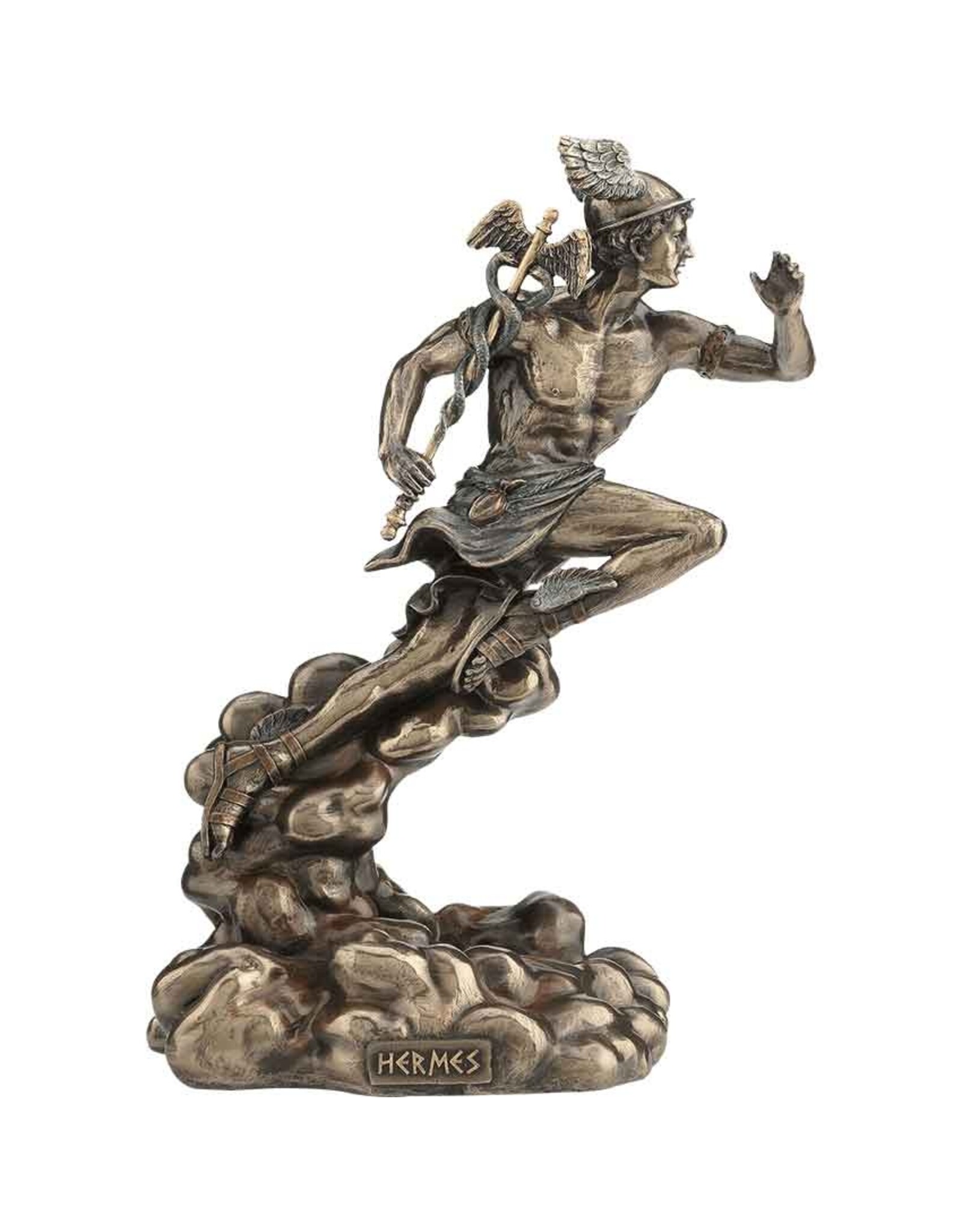 Veronese Design Giftware Figurines Collectables - Hermes Running with Caduceus Veronese Design