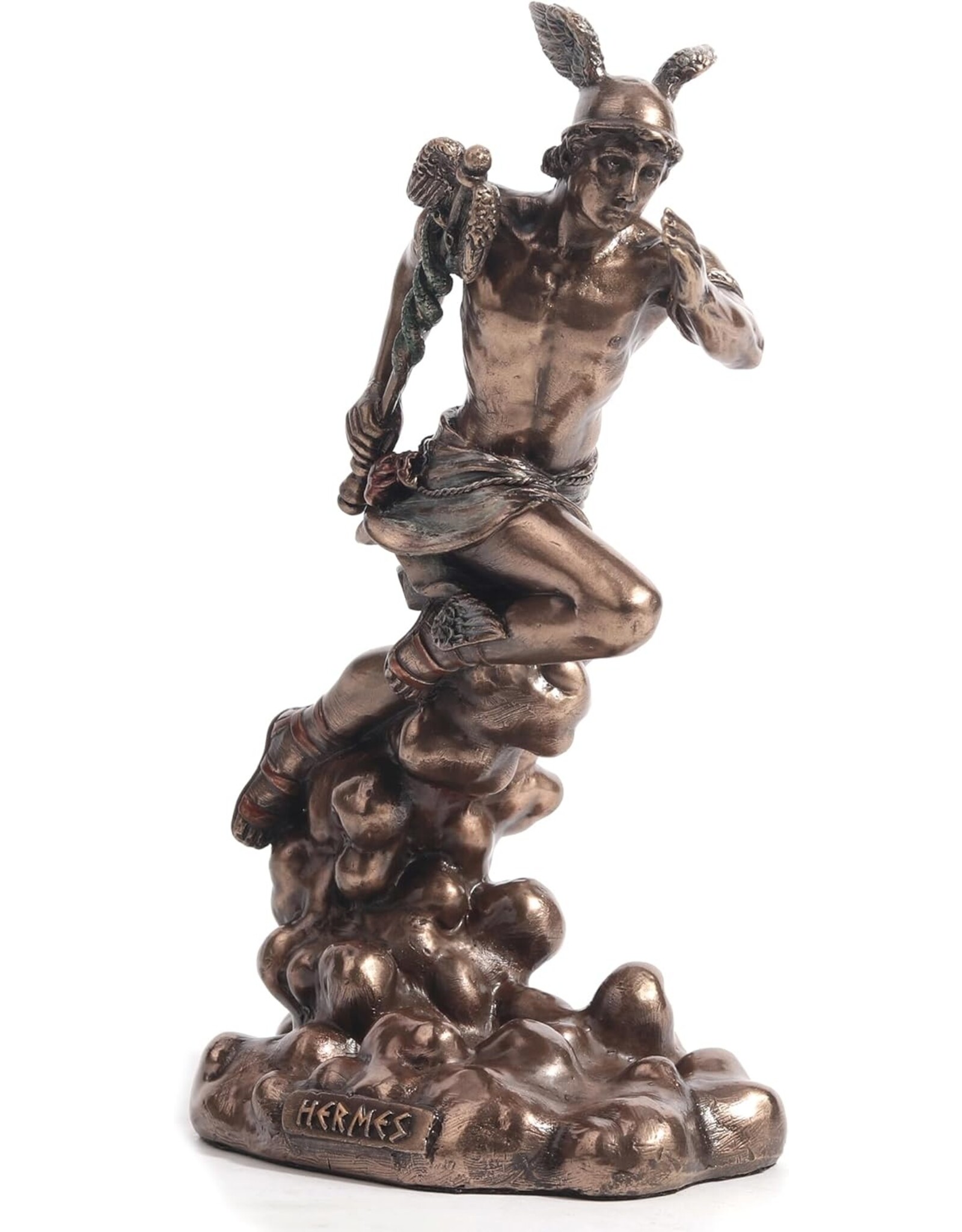 Veronese Design Giftware Figurines Collectables - Hermes Running with Caduceus Veronese Design