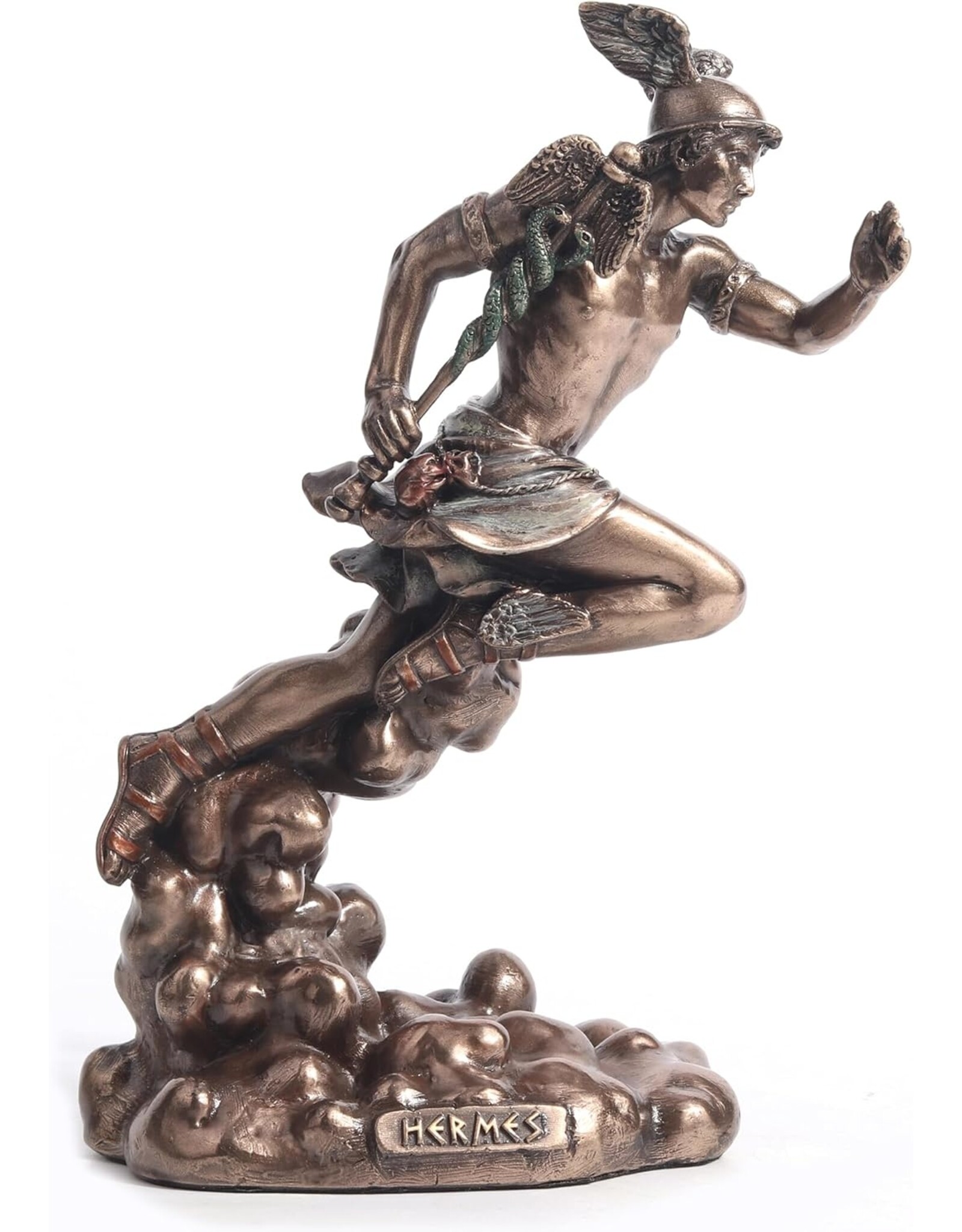 Veronese Design Giftware Figurines Collectables - Hermes Running with Caduceus Veronese Design