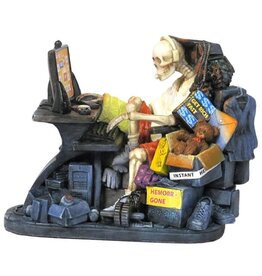 Veronese Design Internet Shopping Verslaafd - Skelet Figuur Veronese Design