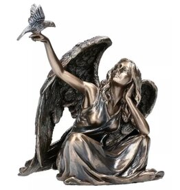 Veronese Design Angel Sitting with Dove on Right Hand Veronese Design