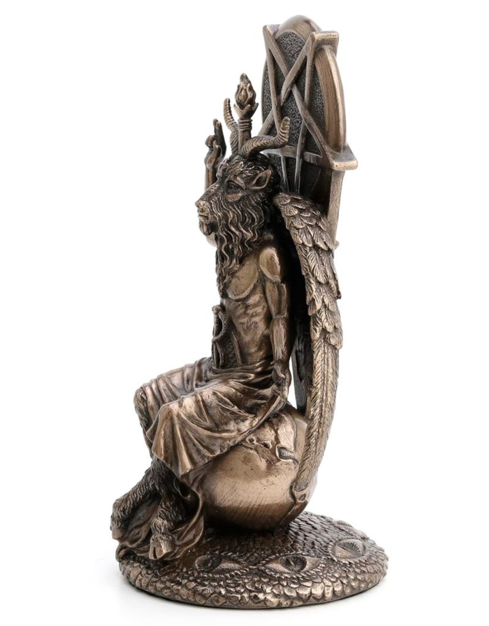 Veronese Design Giftware & Lifestyle - Baphomet zittend op Aardbol 20,5cm Veronese Design