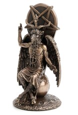 Veronese Design Giftware & Lifestyle - Baphomet zittend op Aardbol 20,5cm Veronese Design
