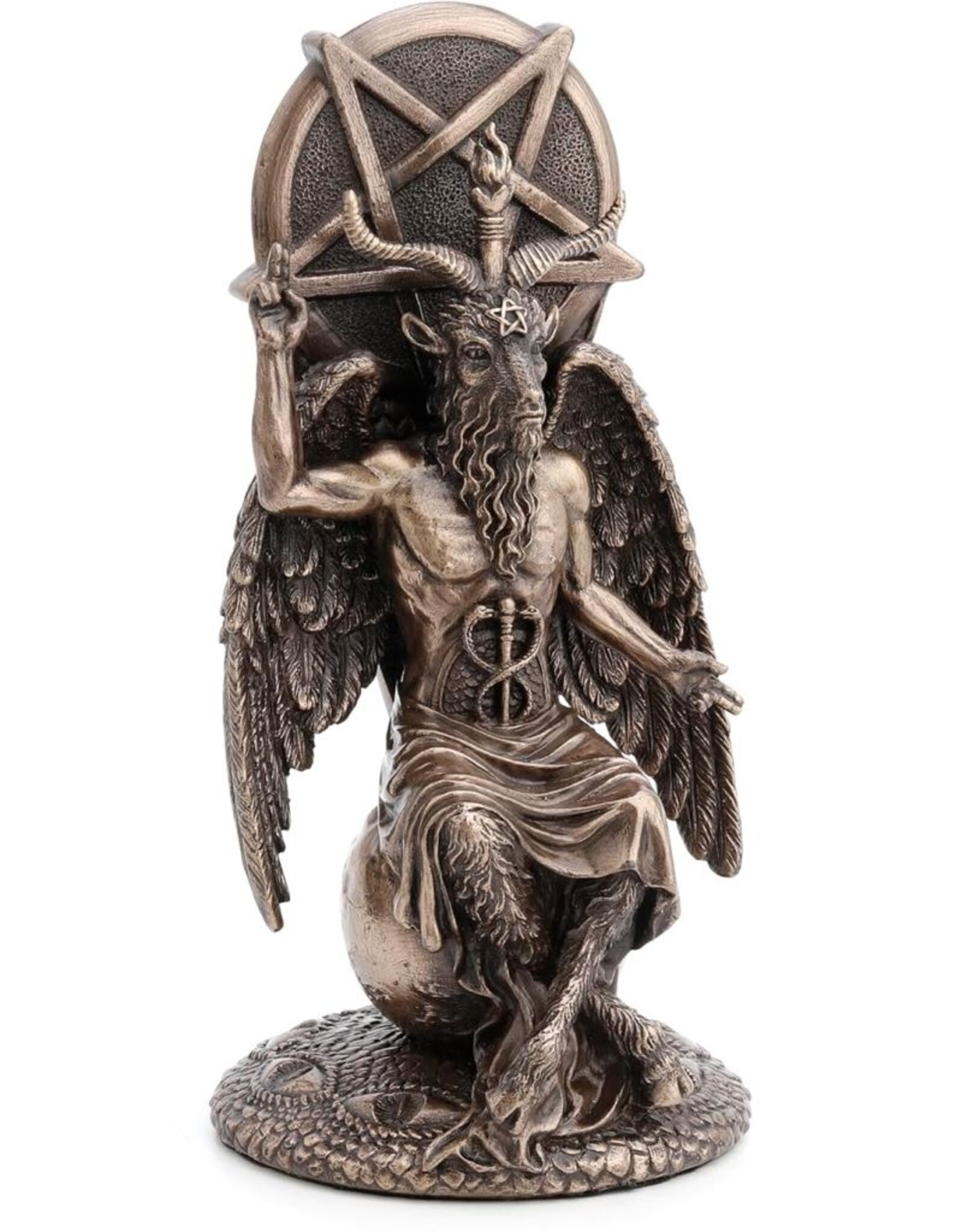 Veronese Design Giftware & Lifestyle - Baphomet sitting on Globe 20.5cm Veronese Design