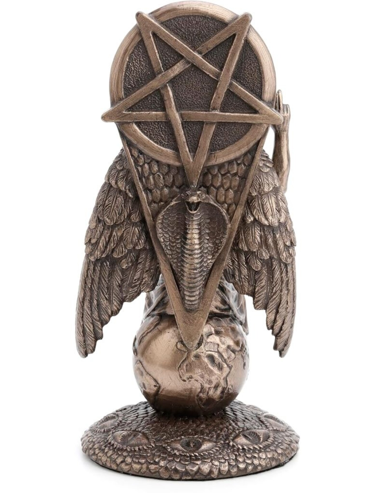 Veronese Design Giftware & Lifestyle - Baphomet zittend op Aardbol 20,5cm Veronese Design
