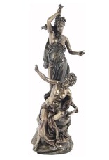 Veronese Design Giftware Figurines Collectables - Torchere Au Tambourin Veronese Design 35cm