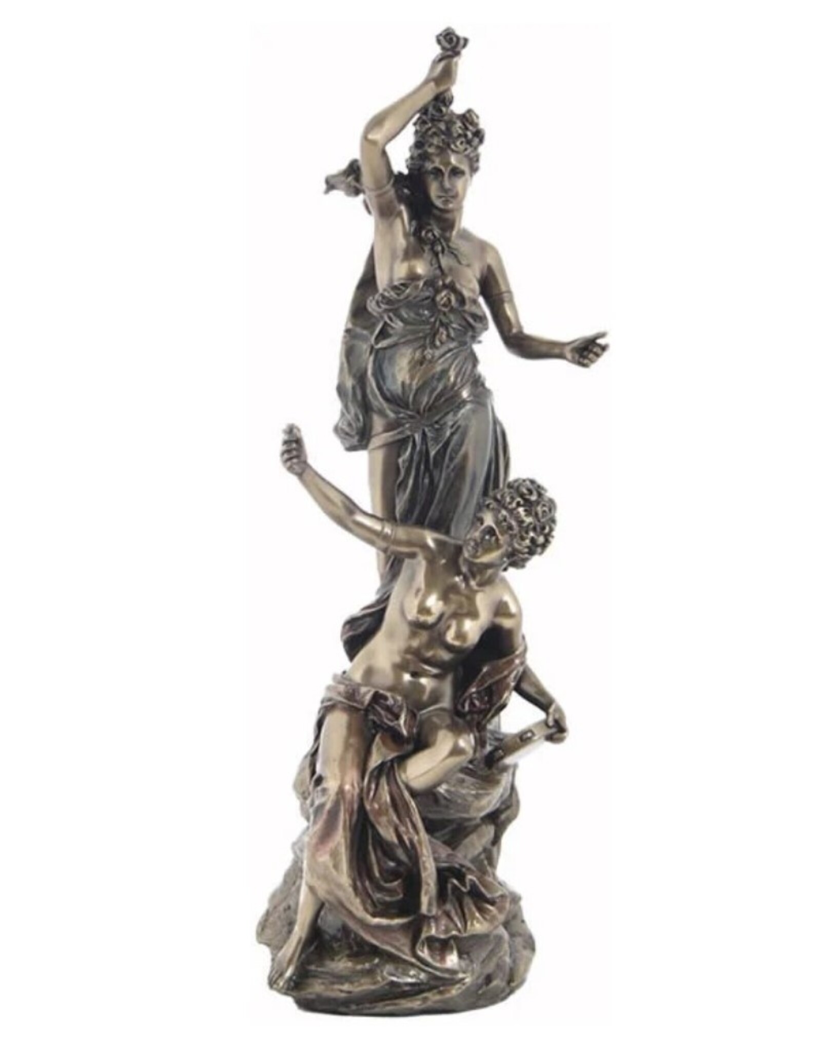 Veronese Design Giftware Figurines Collectables - Torchere Au Tambourin Veronese Design 35cm