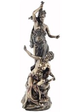 Veronese Design Giftware Figurines Collectables - Torchere Au Tambourin Veronese Design 35cm