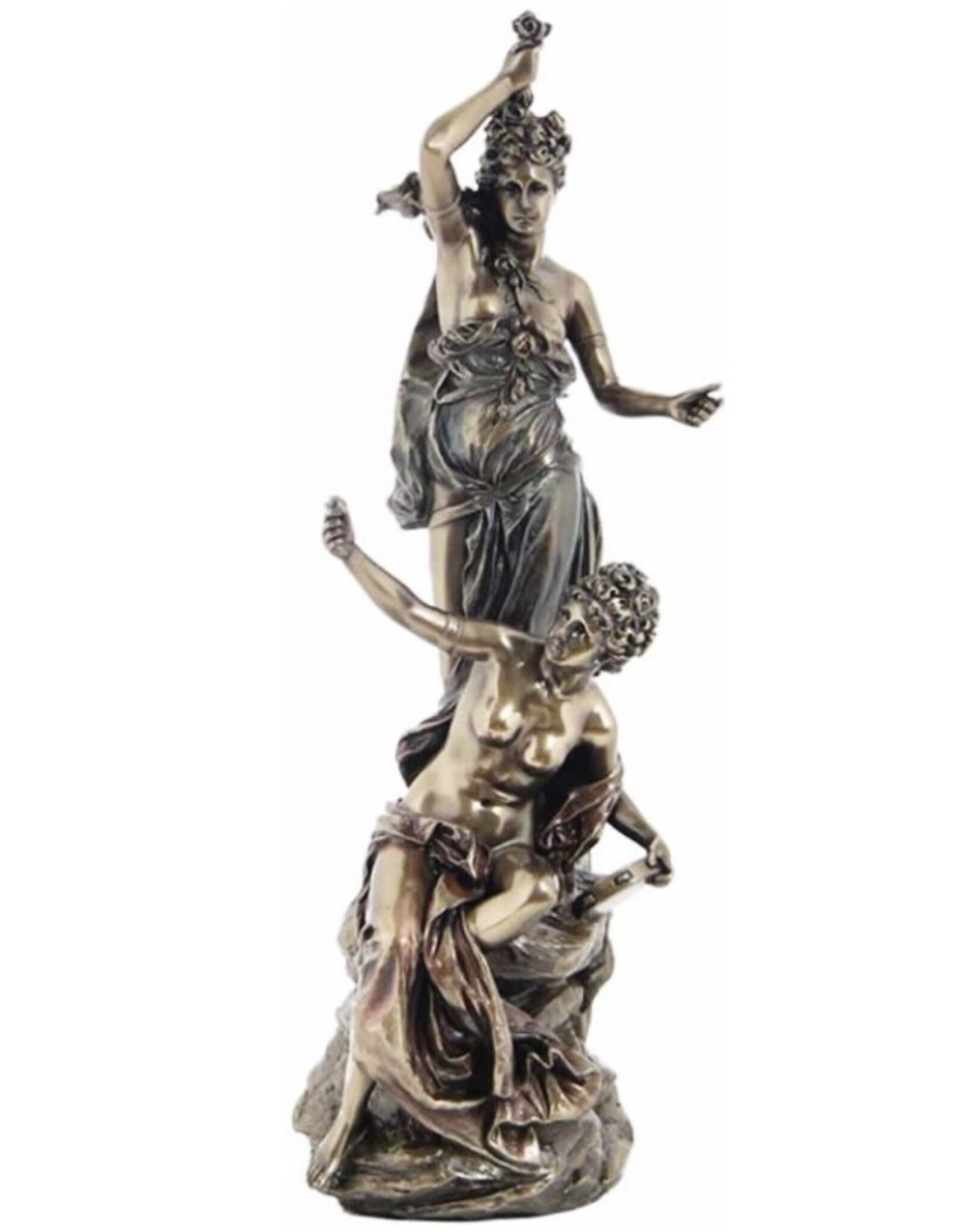 Veronese Design Giftware Figurines Collectables - Torchere Au Tambourin Veronese Design 35cm
