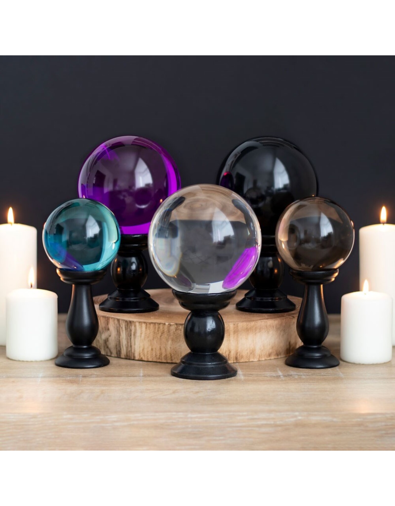 SWG Miscellaneous - Clear Crystal Ball on Stand Ø9cm