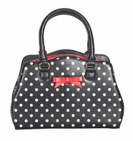 Banned Banned Poppy Polka 50's Handbag Black/red/white