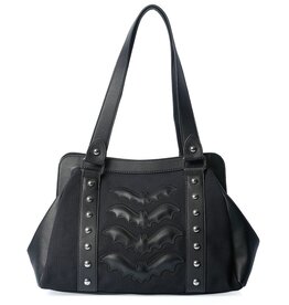 Banned Banned Night Wings Gothic Handbag black