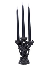 NemesisNow Reapers, skulls and dragons - Baphomet's Radiance candelabra with LED candles