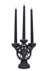 NemesisNow Reapers, schedels en draken - Baphomet's Radiance kandelaar met LED kaarsen