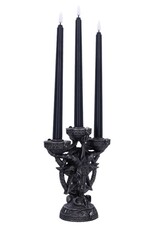 NemesisNow Reapers, skulls and dragons - Baphomet's Radiance candelabra with LED candles