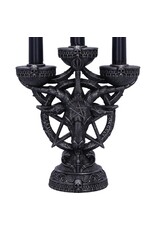 NemesisNow Reapers, schedels en draken - Baphomet's Radiance kandelaar met LED kaarsen