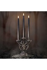NemesisNow Reapers, schedels en draken - Baphomet's Radiance kandelaar met LED kaarsen