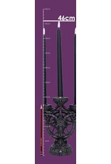 NemesisNow Reapers, schedels en draken - Baphomet's Radiance kandelaar met LED kaarsen