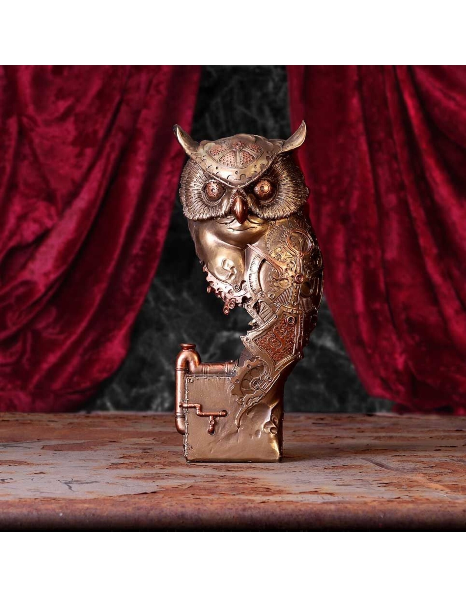 NemesisNow Giftware & Lifestyle - Ohm Owl Steampunk statue 29cm Nemesis Now