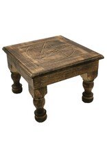 SDW Miscellaneous - Altar table with Pentagram  - Mango wood