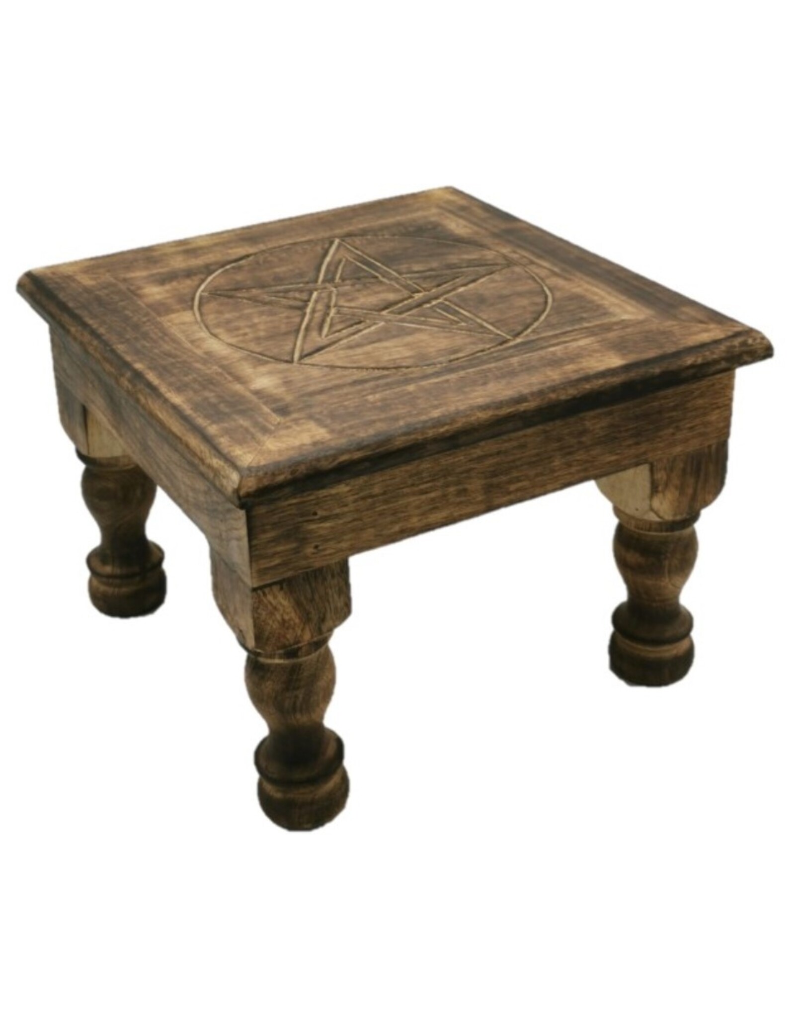 SDW Miscellaneous - Altar table with Pentagram  - Mango wood