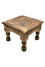 SDW Miscellaneous - Altar table with Pentagram  - Mango wood