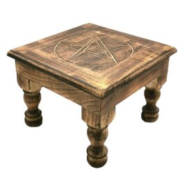 SDW Altar table with Pentagram  - Mango wood
