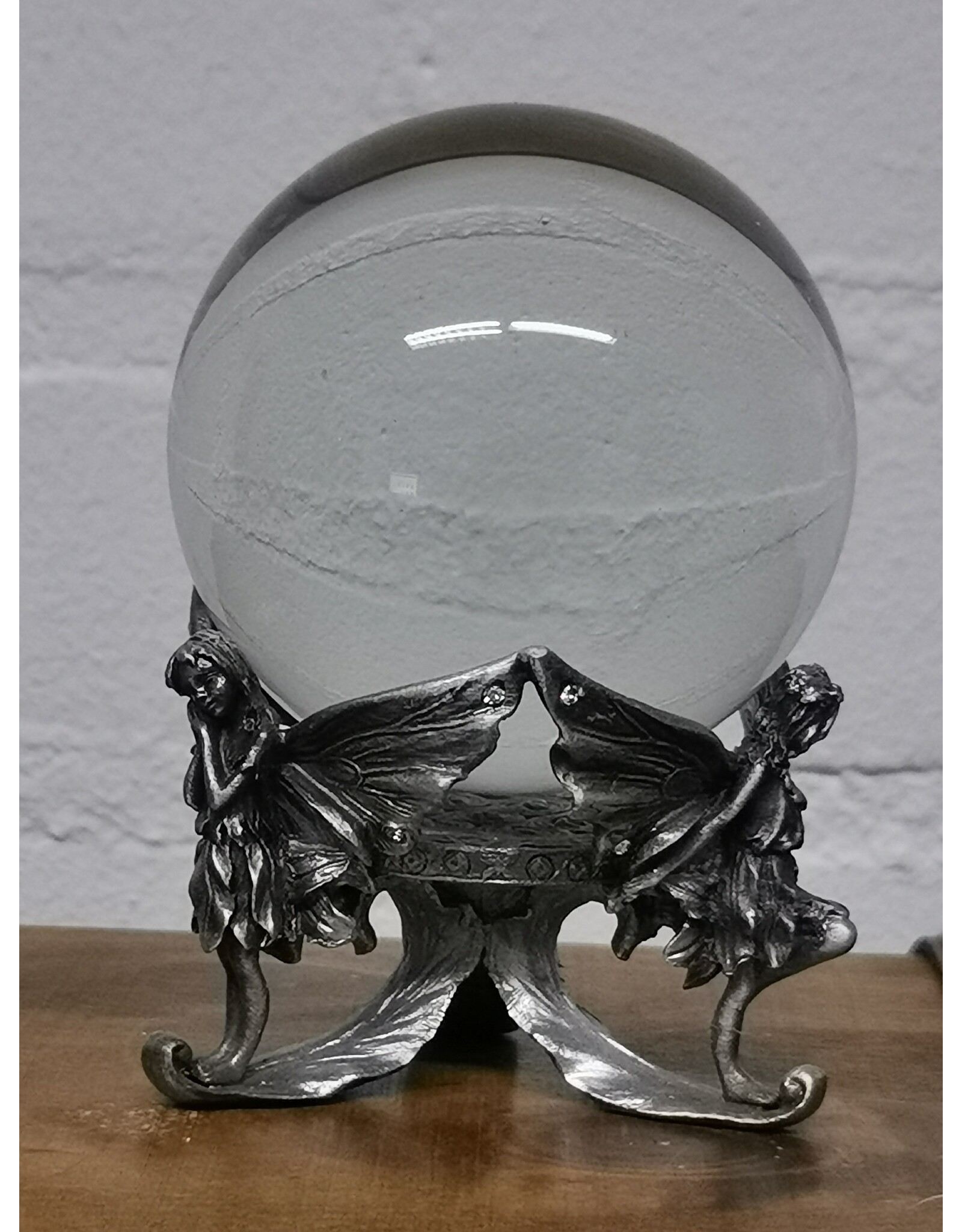 Veronese Design Miscellaneous - Fairy Driepoot Kristallen Bol met Standaard