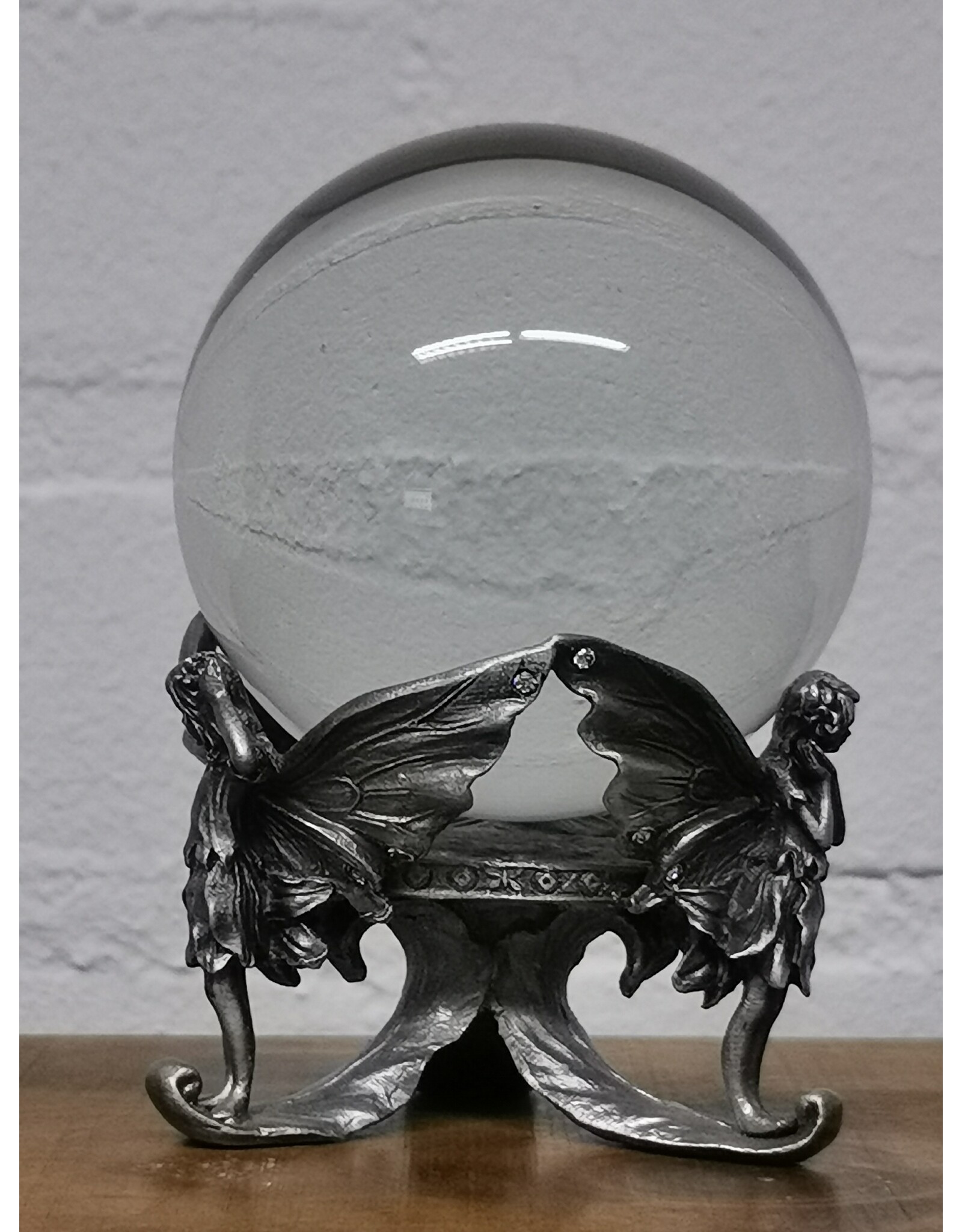 Veronese Design Miscellaneous - Fairy Driepoot Kristallen Bol met Standaard