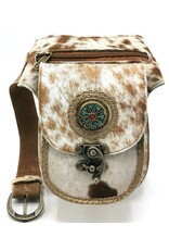 Trukado Leather Festival bags, waist bags and belt bags - Cowhide waist bag with Vintage Hook