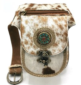 Trukado Cowhide waist bag with Vintage Hook