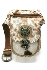 Trukado Leather Festival bags, waist bags and belt bags - Cowhide waist bag with Vintage Hook