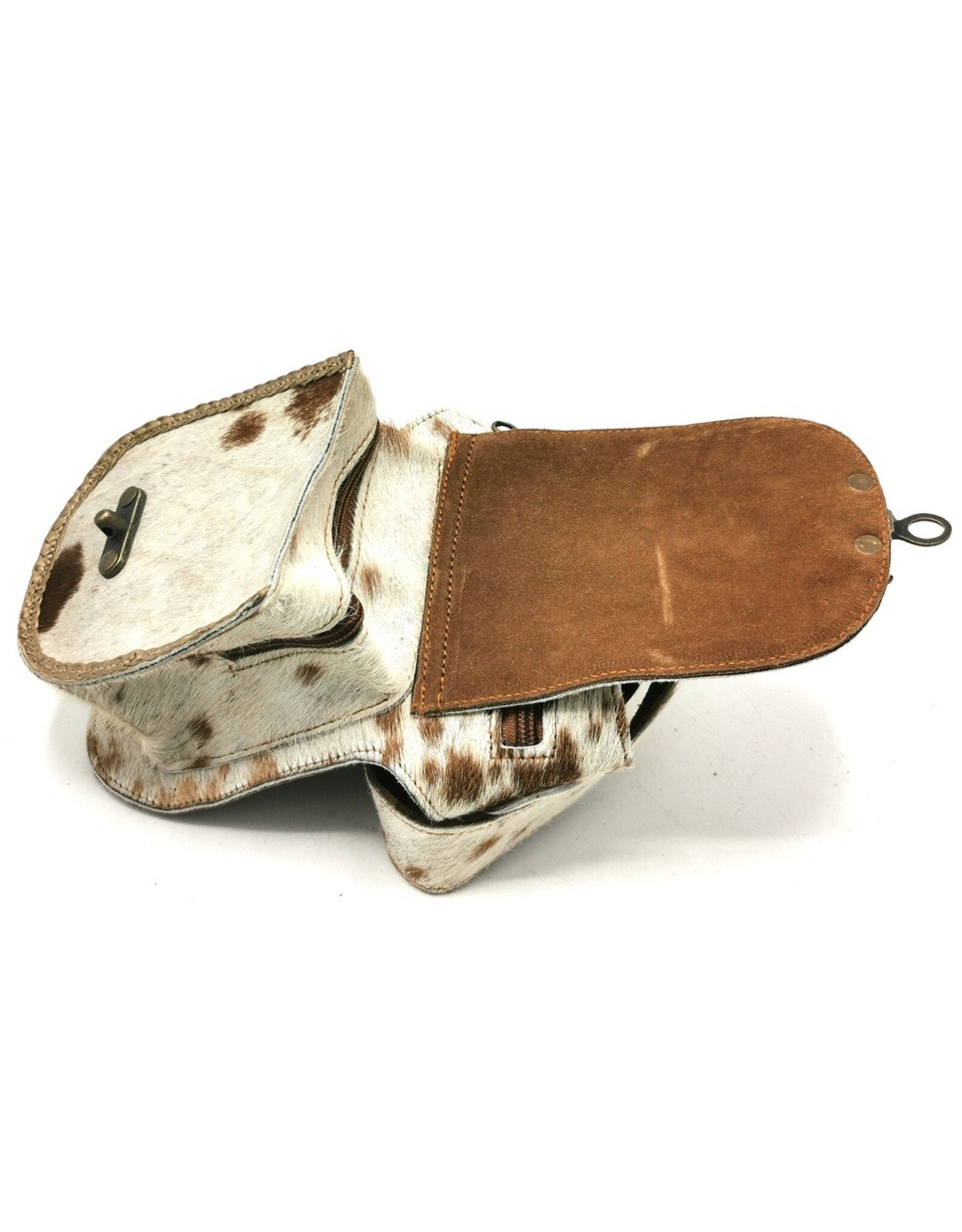 Trukado Leather Festival bags, waist bags and belt bags - Cowhide waist bag with Vintage Hook