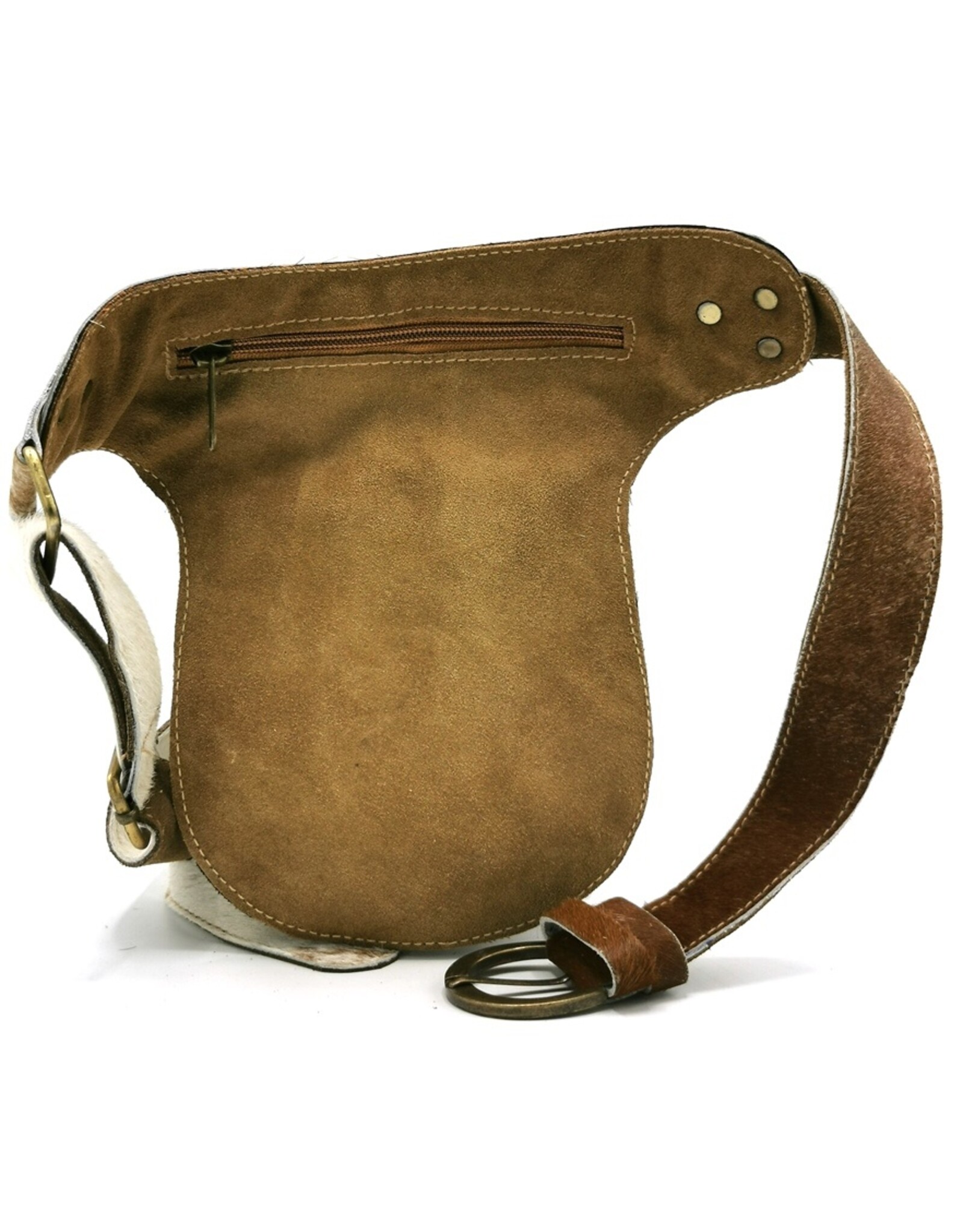 Trukado Leather Festival bags, waist bags and belt bags - Cowhide waist bag with Vintage Hook