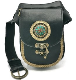Trukado Leather Waist bag with Vintage Hook