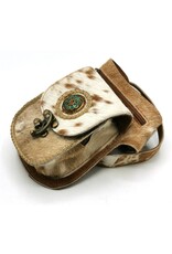 Trukado Leren Festivaltasjes, heuptassen en riemtassen -   Koeienhuid Heuptas met haakje Festivaltasje Ibiza Stijl