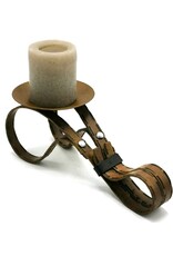 Trukado Giftware Figurines Collectables - Industrial Candlestick ‘Kjeld’ - Antique black metal - Copy