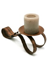 Trukado Giftware Figurines Collectables - Industrial Candlestick ‘Kjeld’ - Antique black metal - Copy
