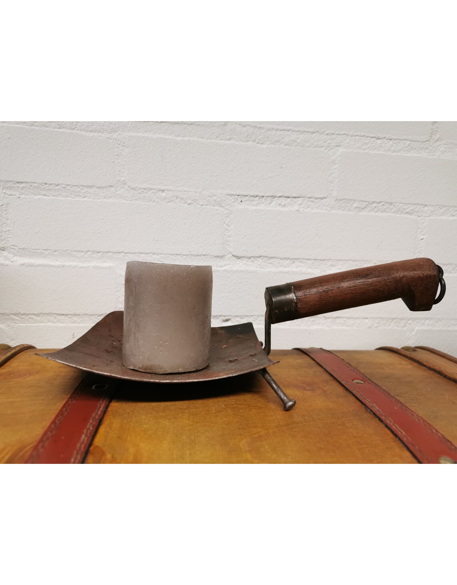 Gifts Amsterdam Giftware Figurines Collectables - Industrial Candlestick ‘Kjeld’ - Antique black metal