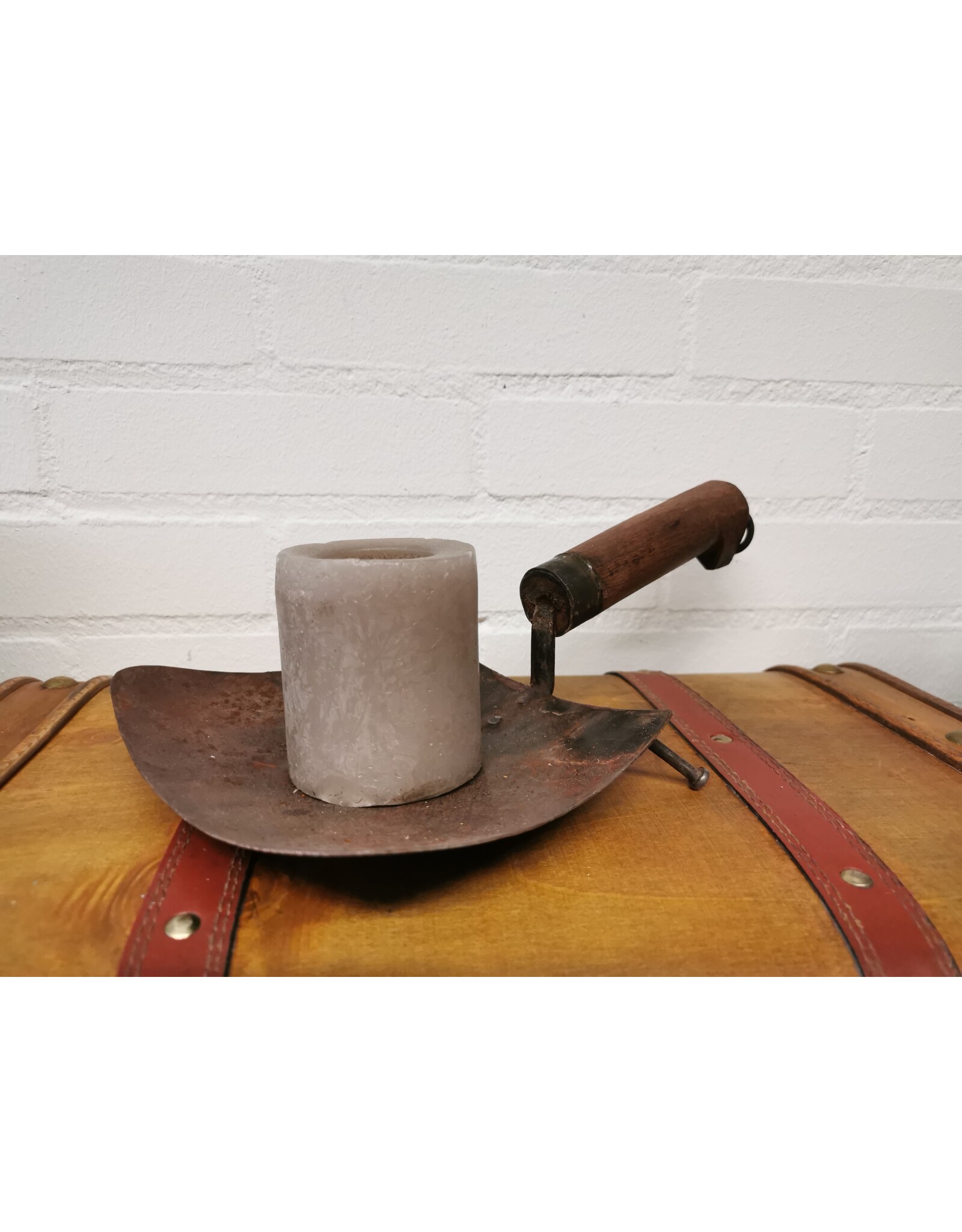 Gifts Amsterdam Giftware Figurines Collectables - Industrial Candlestick ‘Kjeld’ - Antique black metal