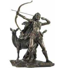 Veronese Design Artemis on the Hunt Bronzed Statue Veronese Design